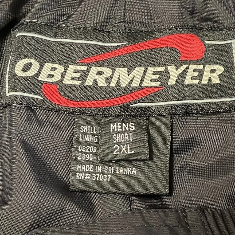 OBERMEYER / Black Lined Ski Snowboarding Pants Size 2XL Short